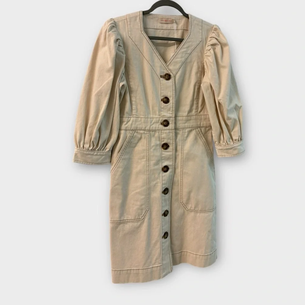NWT Tory Burch Puff Denim Dress - Picture 4 of 13